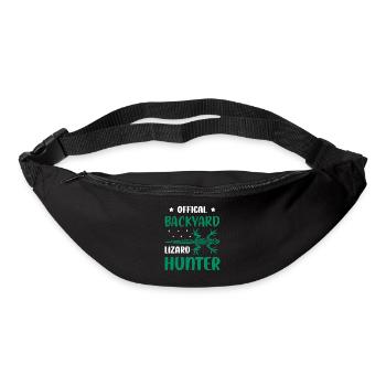 Officiel Backyard Lizard Hunter Reptile Lizard Love - Sac banane - noir - Devant