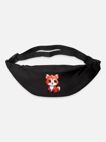 Panda roux Petit Panda - Sac banane - noir