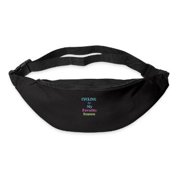 Cycling Is My Favorite Season Cycling Lover Retro - Sac banane - noir - Devant