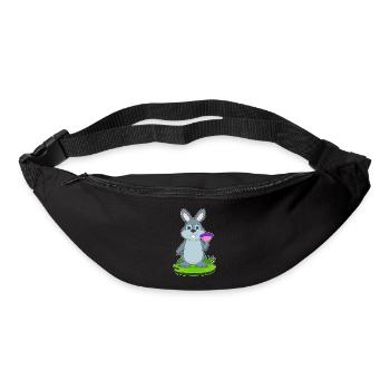 Rabbit hand fan - Bum bag - black - Front