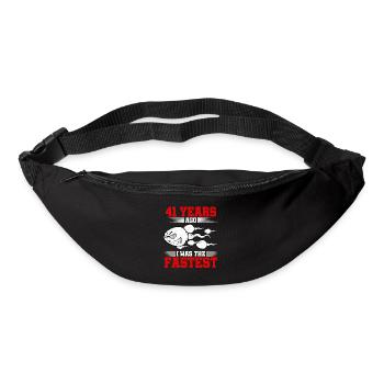 41 years ago I Was The Fastest - Bum bag - black - Front