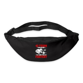 43 years ago I was the fastest - Bum bag - black - Front