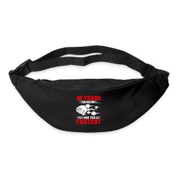 Il y a 48 ans, j’étais le plus rapide - Sac banane - noir - Devant