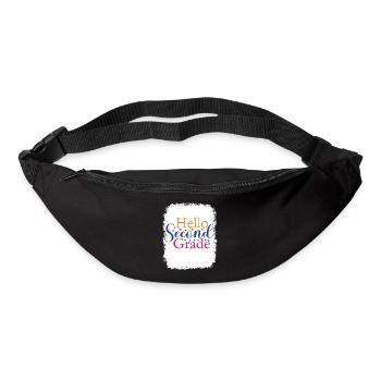 Zweite Klasse, Regenbogen, Mädchen, Jungen, Lehrerteam, 2. - Gürteltasche - Schwarz - Vorne