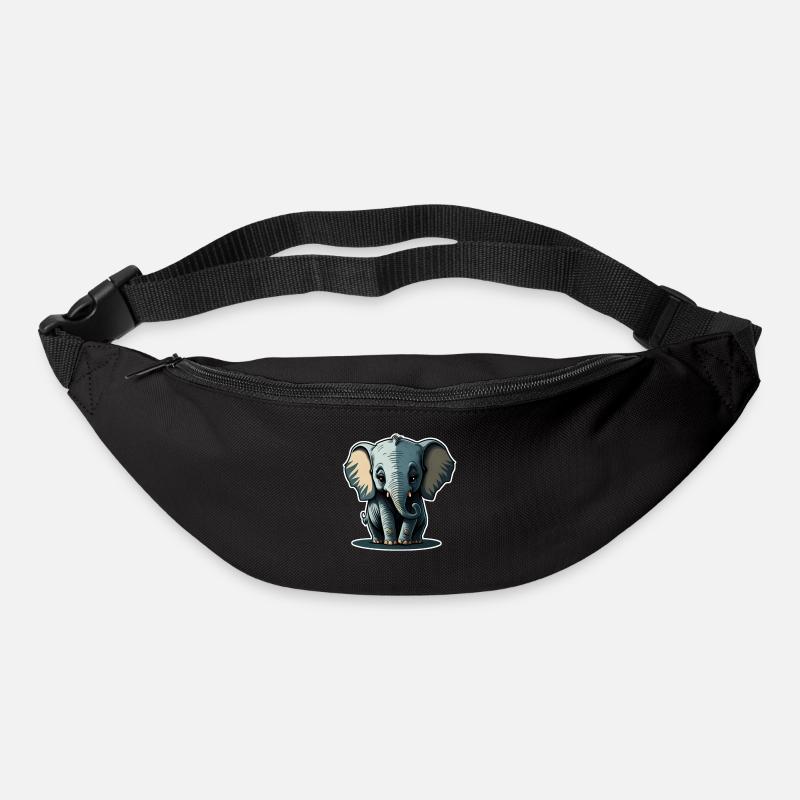 Cute Baby Elephant Elephant - Bum bag - black