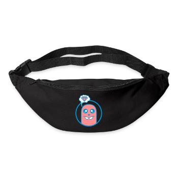 Cute Comic Figurine (Diamond, Circle) - Bum bag - black - Front