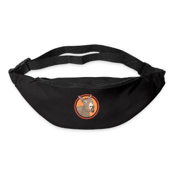 Esel Eselbesitzer Eselliebhaber Eselchen Geschenk - Gürteltasche - Schwarz - Vorne