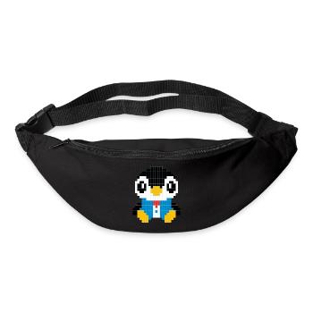 Ein Pinguin im pixeligen Anzug - Gürteltasche - Schwarz - Vorne