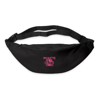 Je suis Colette en train de faire des choses à Colette - Sac banane - noir - Devant