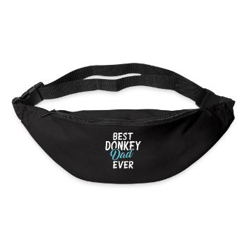 Cadeaux d’amoureux de l’âne - Sac banane - noir - Devant