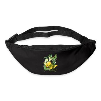 Banane mit Schmetterlingen - Gürteltasche - Schwarz - Vorne