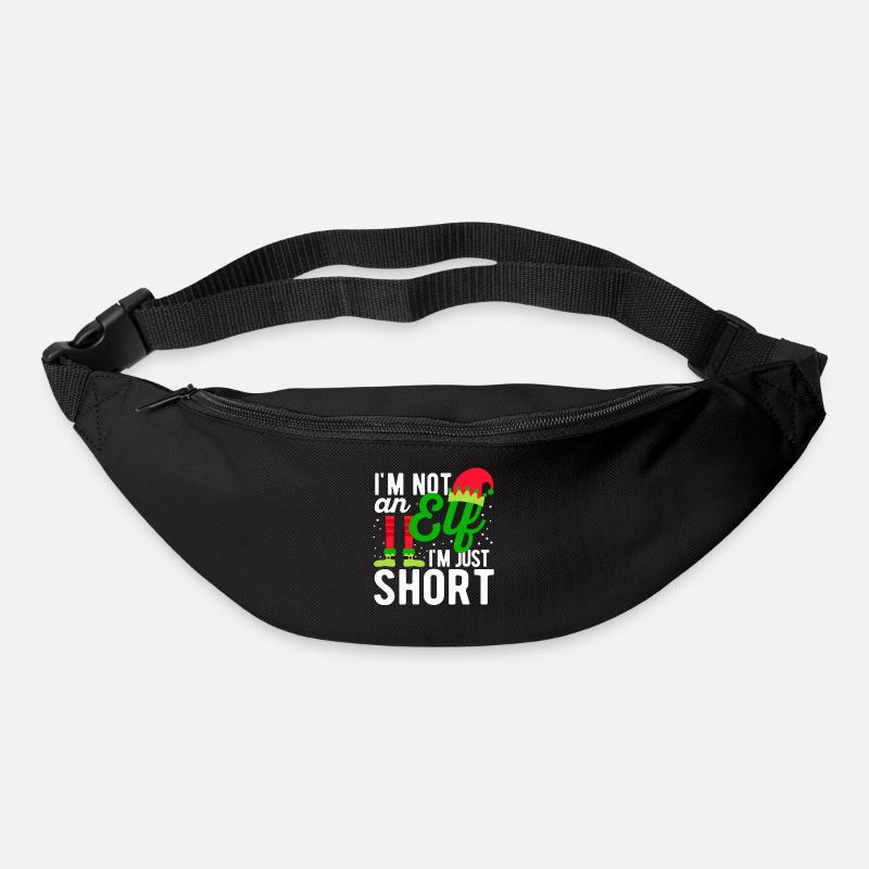 Ich bin kein Elf, ich bin nur klein Lustige - Gürteltasche - Schwarz