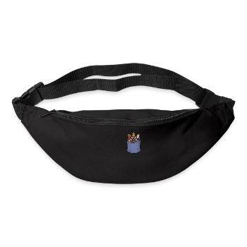 Schach Brusttasche Spieler Großmeisterin Schach - Gürteltasche - Schwarz - Vorne