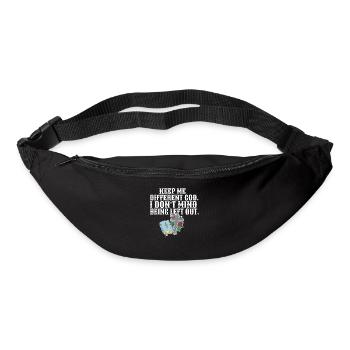 Citation religieuse Les croyants chrétiens me gardent - Sac banane - noir - Devant