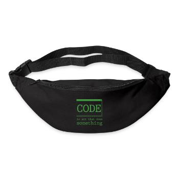 Code Is Art That Does Something 2 - Bum bag - black - Front