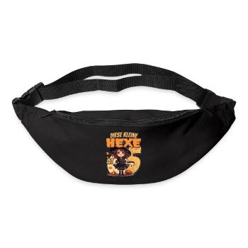 Diese kleine Hexe ist 5 - fünf Jahre - 5. - Gürteltasche - Schwarz - Vorne