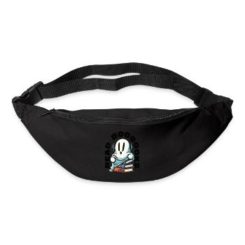 Lire des livres Lire Booooks Rat de bibliothèque Halloween Boo - Sac banane - noir - Devant