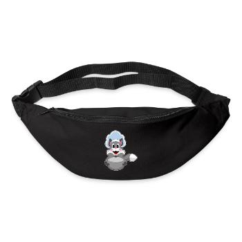 Katze Koch Kochtopf Kochen - Gürteltasche - Schwarz - Vorne