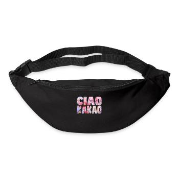 Ciao Kakao Blumenmuster - Gürteltasche - Schwarz - Vorne