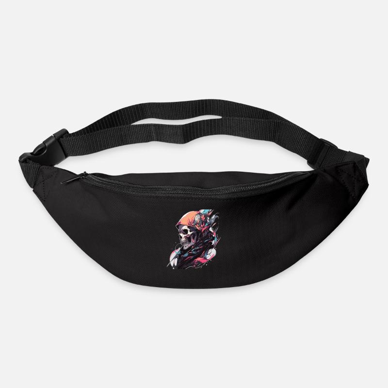 Totenkopf - Gürteltasche - Schwarz