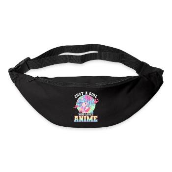 Just a girl who loves Anime - Bum bag - black - Front