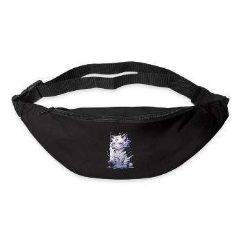 Weißer Tiger Tiger Raubkatze Baby Tiger Katze - Gürteltasche - Schwarz - Vorne