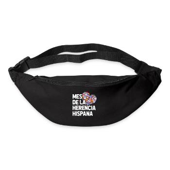 Mes de la Herencia Hispana drôle hispanique - Sac banane - noir - Devant