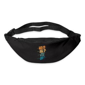 Windsurf All Day Wassersport Wellenreiter Surfer - Gürteltasche - Schwarz - Vorne