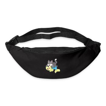 Katze Fisch - Gürteltasche - Schwarz - Vorne