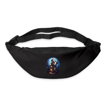 Halloween haunted house - Bum bag - black - Front