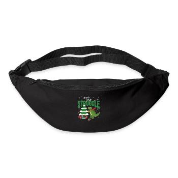 The Battle Funny Dinosaur Christmas Tree Rex - Bum bag - black - Front