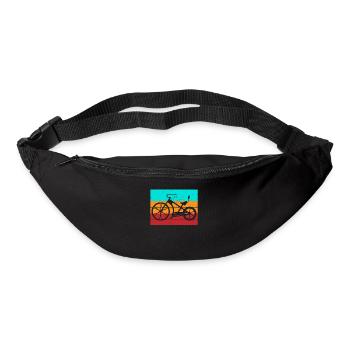 L’amour des motards dans un style rétro pour les fans de moto sportive - Sac banane - noir - Devant