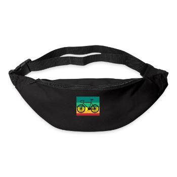 L’amour des motards dans un style rétro pour les fans de vélo - Sac banane - noir - Devant