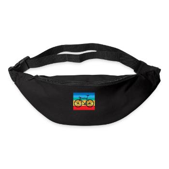 Retro-Bike Design für Abenteurer, Radler und Biker - Gürteltasche - Schwarz - Vorne