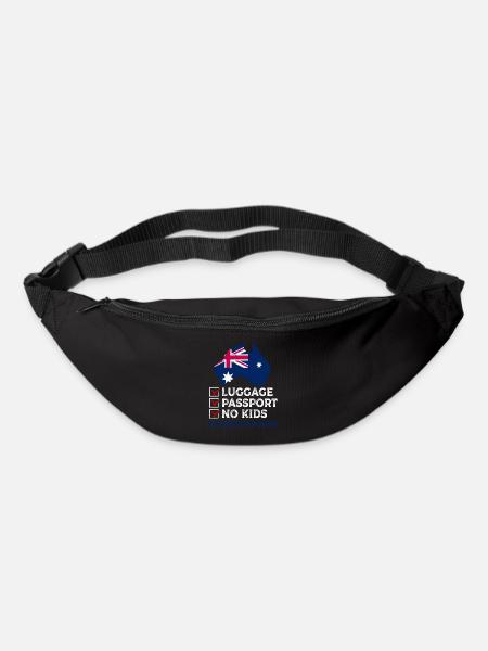 Luggage Passport Australia Bound Holiday Travel - Bum bag - black