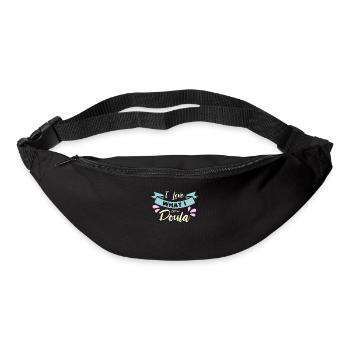 Doula I Love What I Doula Birth Companion Midwives - Gürteltasche - Schwarz - Vorne