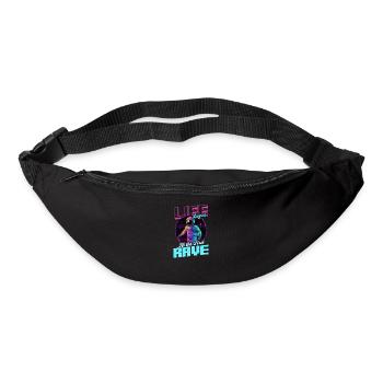 Edm Rave Life commence First Rave - Sac banane - noir - Devant