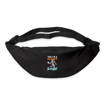 Tennisspieler Ja Schlägerwissenschaftler - Gürteltasche - Schwarz - Vorne
