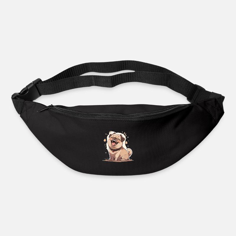 Mops Mops Hund Mops Geschenke Mops Liebhaber - Gürteltasche - Schwarz
