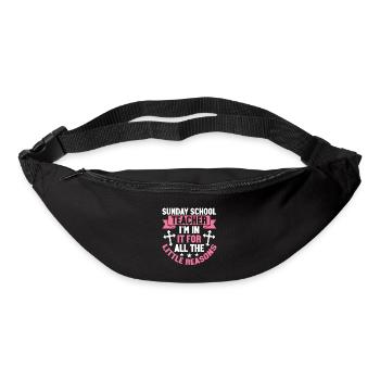 Fidèle serviteur chrétien enseignant de l’école du dimanche - Sac banane - noir - Devant