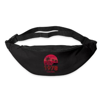 Vintage Année 1978 Edition Limitée Rouge - Sac banane - noir - Devant