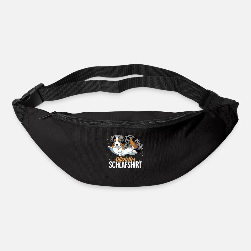Offizielles Schlafshirt Australian Shepherd - Gürteltasche - Schwarz