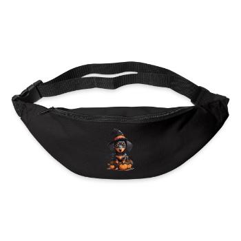 Cute Dachshund Halloween Dog Lover Design - Bum bag - black - Front