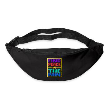 Trouver la paix dans la douleur 15 - Sac banane - noir - Devant