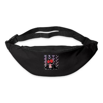 Mothman Kawaii Strawberry Milk Shake Carton - Bum bag - black - Front