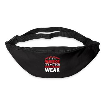 Knee Replacement Warrior, It's Not For The Weak 6 - Gürteltasche - Schwarz - Vorne