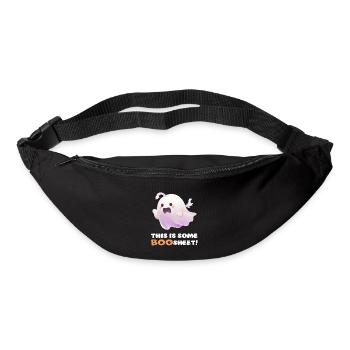 Lustiger Boo Sheet Spruch Süßer Halloween Geist - Gürteltasche - Schwarz - Vorne