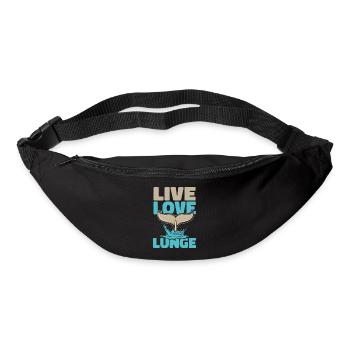 Live Love Lunge Blue Beluga Cetacea Cachalot - Sac banane - noir - Devant