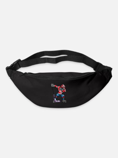 Eissport Eishockey Spieler macht den Dab Tanz - Gürteltasche - Schwarz
