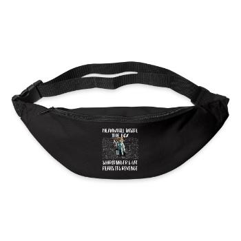 Meanwhile, in box Schroedingers cat plans revenge - Bum bag - black - Front